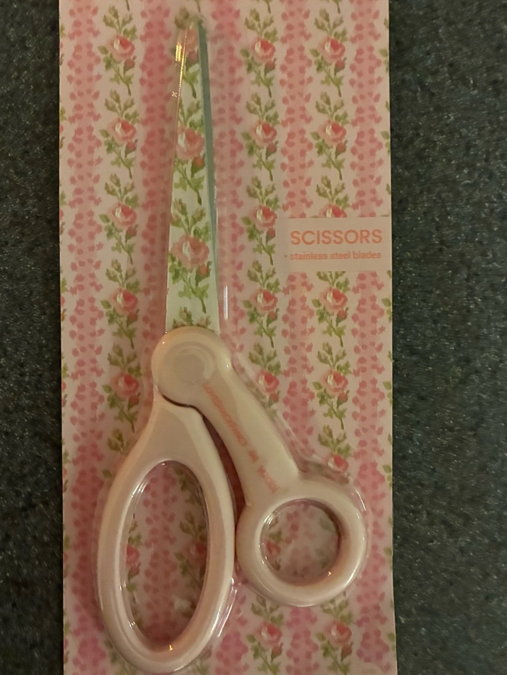 Loveshack Fancy Pink Floral Safety Scissors - Stainless Steel Blades